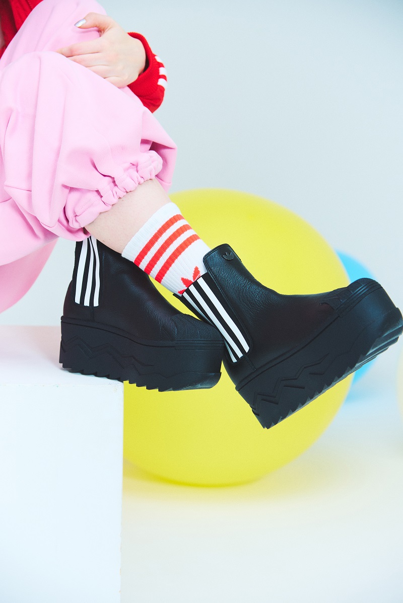 adidas Originals SSTR PLATFORM BOOTS atmos pink