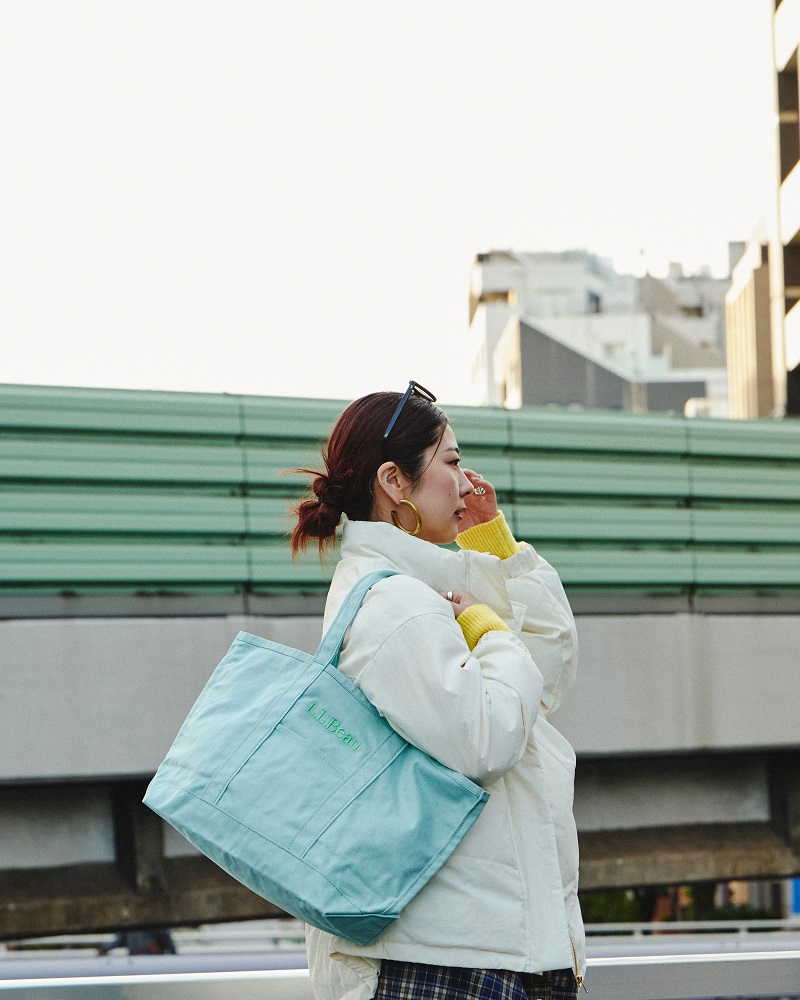 「L.L.Bean」人気トートバッグ グローサリー・トートの ROSE BUD 別注コレクション