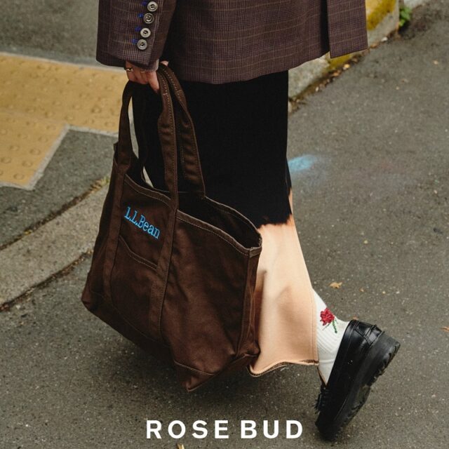 12月12日予約開始/1月17日発売｜ROSE BUD Exclusive L.L.Bean Grocery Tote Collection 人気トートバッグ の ROSE BUD 別注コレクション