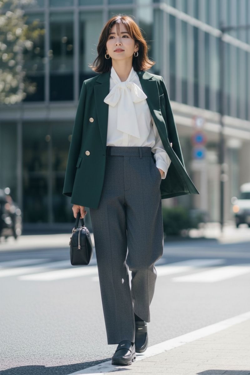 スニーカーで好感度大！女性向けのオフィスカジュアルコーデ完全ガイド