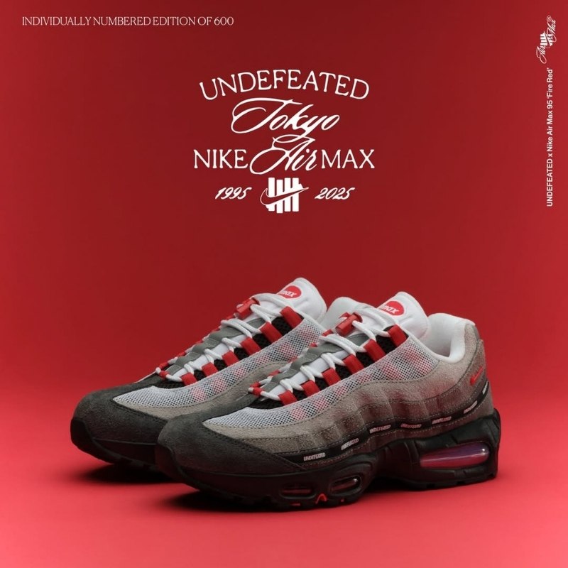 12月12日,14日発売｜Undefeated x Air Max 95 SP “Geo Exclusives Pack” の定価・抽選・販売店舗情報