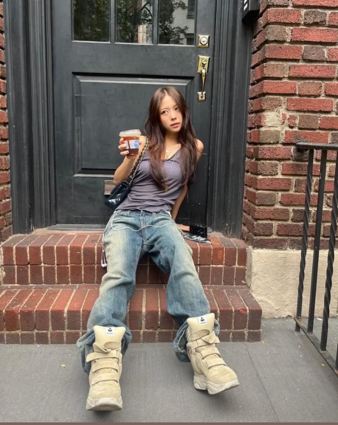 wedge sneakers by influencer