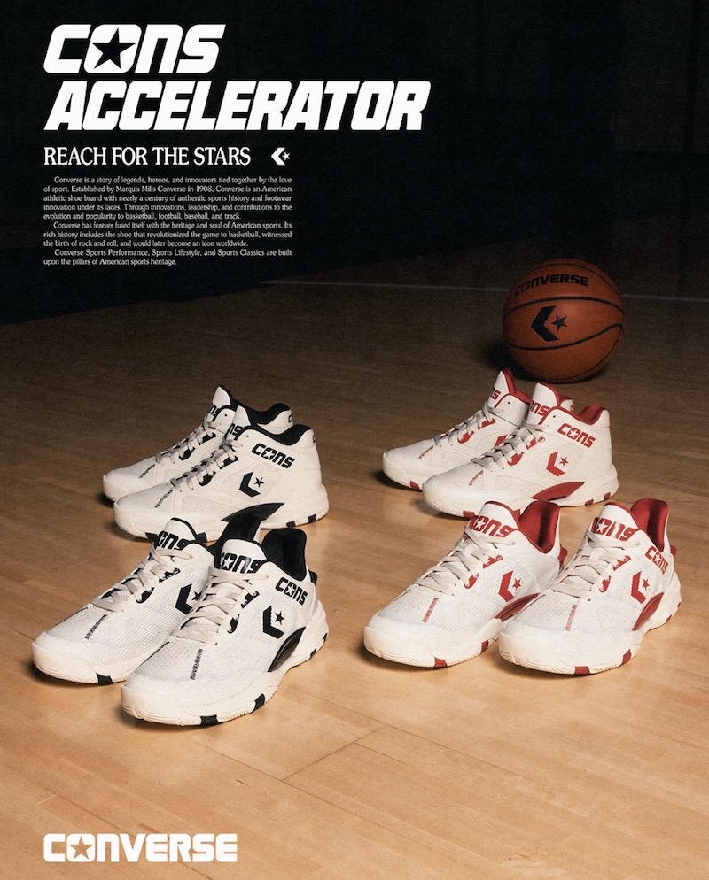 1月23日発売｜CONVERSE「CONS ACCELERATOR」2026春夏コレクションが登場