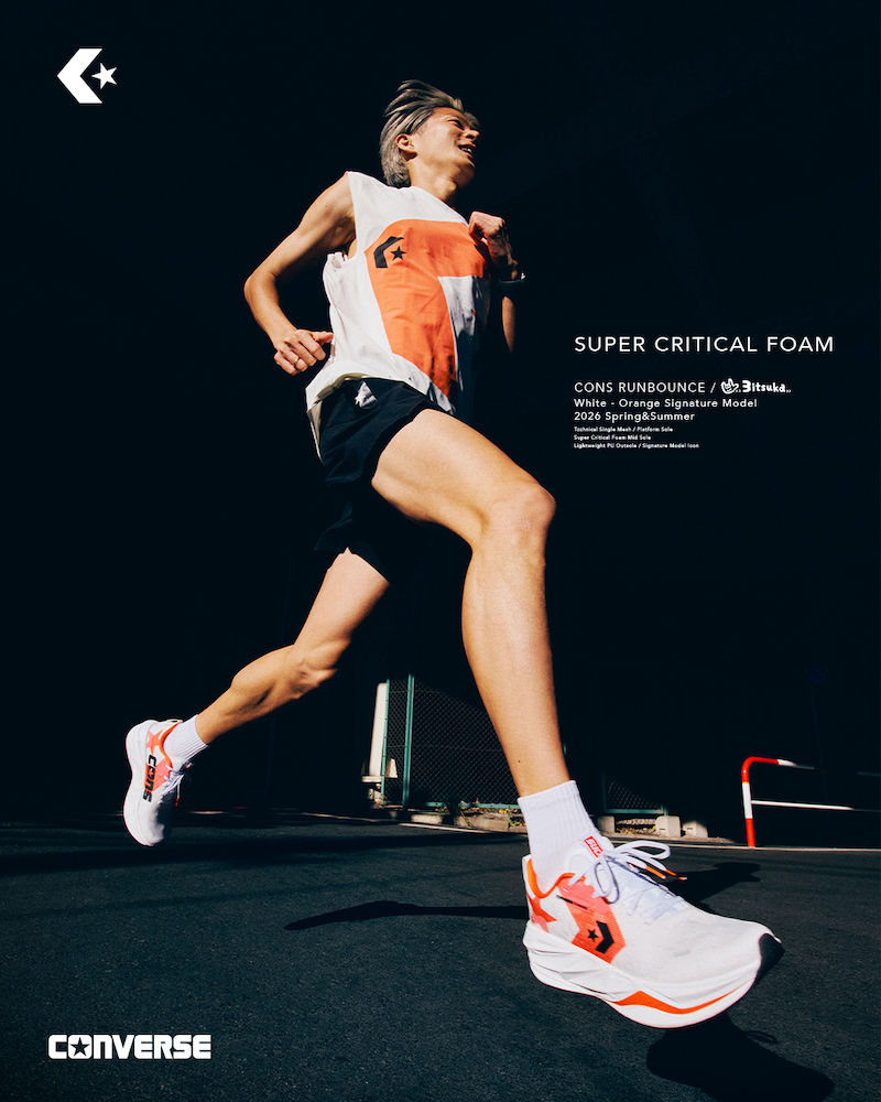 2月中旬発売｜CONVERSE CONS RUNBOUNCE“ミッドフット走法”を支える最新モデル