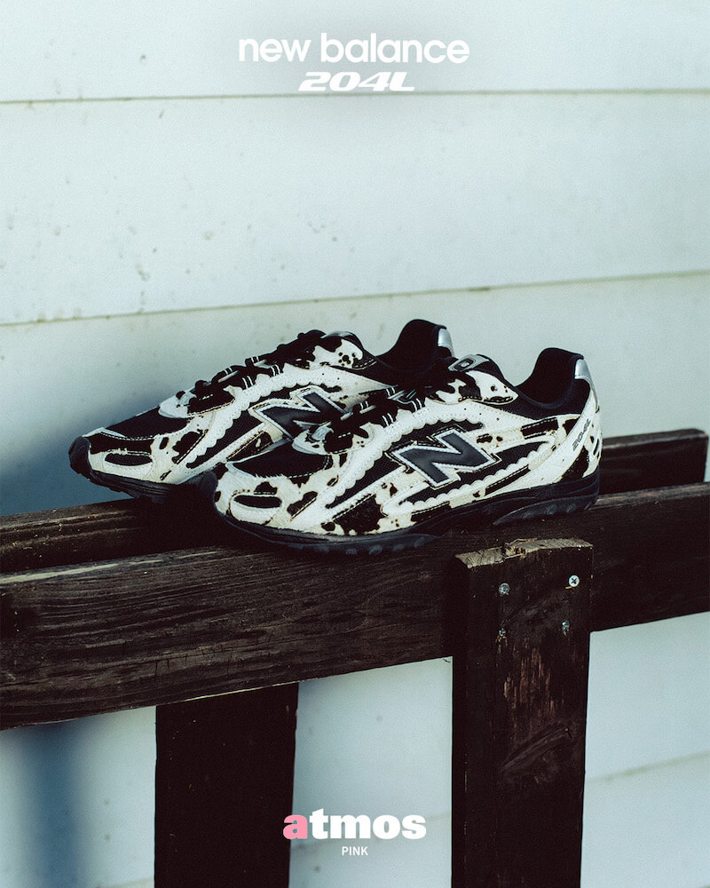 3月13日発売｜「atmos pink」別注モデルの「New Balance」”U204L”がアニマル柄で登場