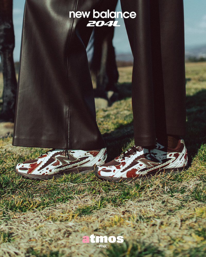 3月13日発売｜「atmos pink」別注モデルの「New Balance」”U204L”がアニマル柄で登場
