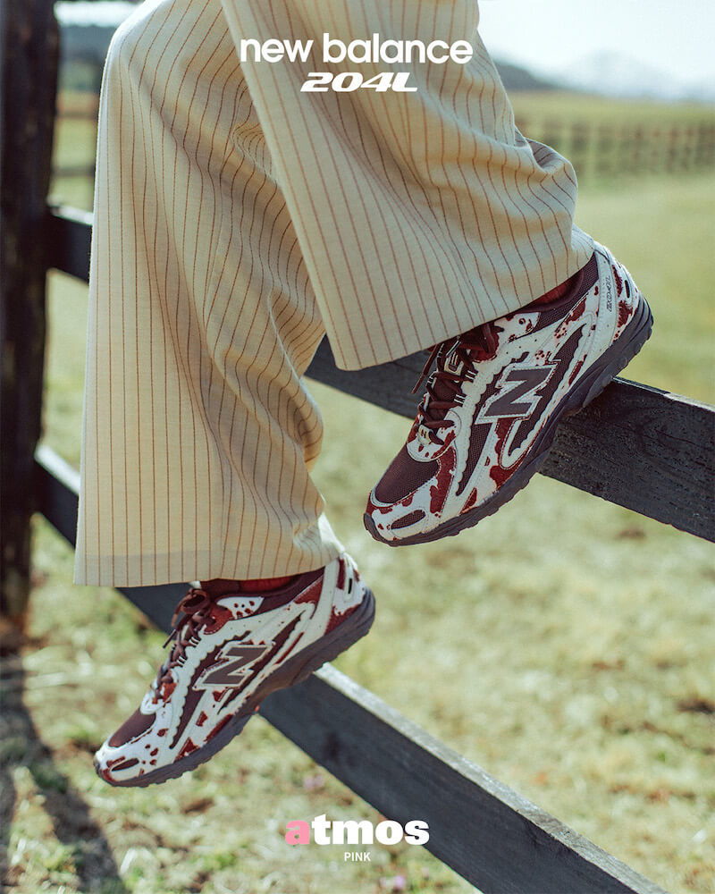 3月13日発売｜「atmos pink」別注モデルの「New Balance」”U204L”がアニマル柄で登場