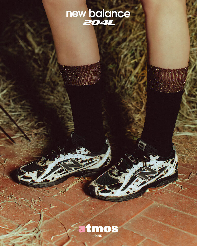 3月13日発売｜「atmos pink」別注モデルの「New Balance」”U204L”がアニマル柄で登場