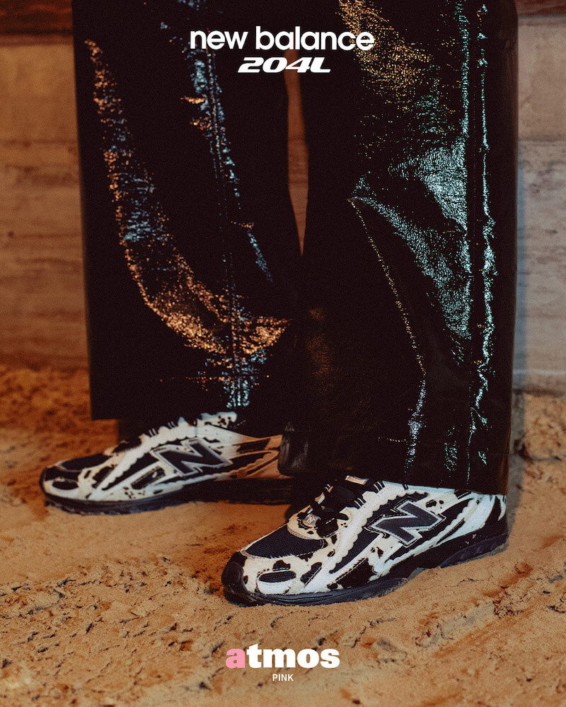 3月13日発売｜「atmos pink」別注モデルの「New Balance」”U204L”がアニマル柄で登場