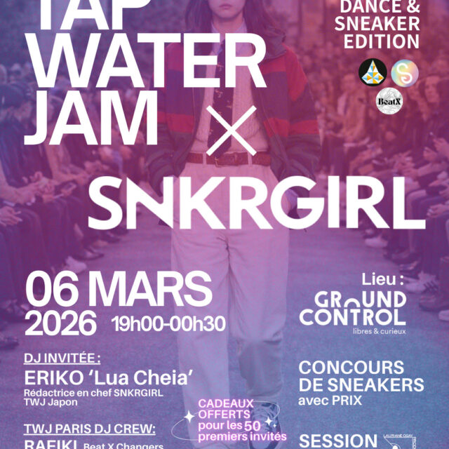 Tap Water Jam SNKRGIRL Flyer
