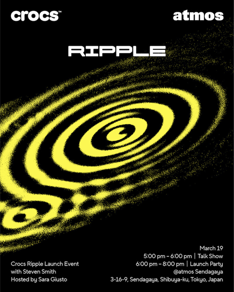 3月19日発売｜「atmos」限定カラーの『Crocs Ripple』を発売