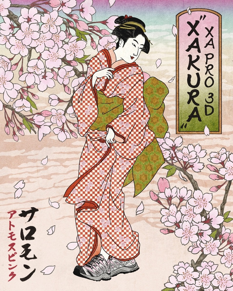 Salomon "XA PRO 3D"「atmos pink」の限定カラー