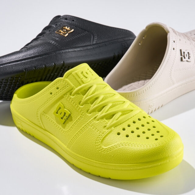 発売中｜DC Shoesの定番スケートシューズをモチーフにしたスリッポンサンダル「M4 SLIP」が登場