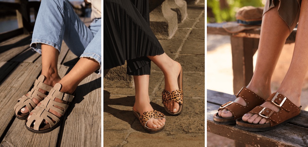 4月7日発売｜GENUINS アニマル柄やニュートラルカラーの新作レザーサンダルが登場