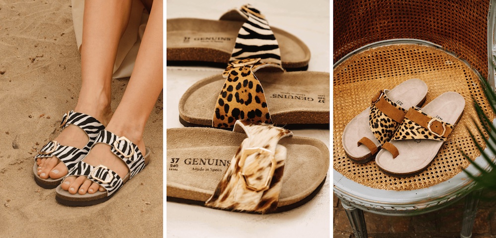 4月7日発売｜GENUINS アニマル柄やニュートラルカラーの新作レザーサンダルが登場