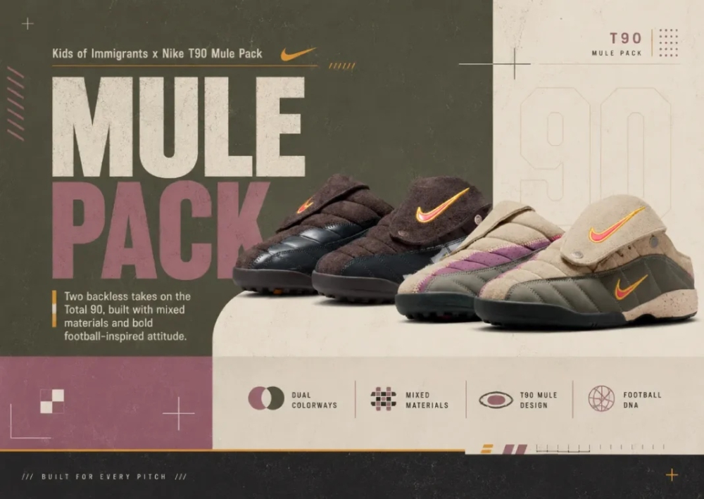 Kids of Immigrants x Nike Total 90 MULE
