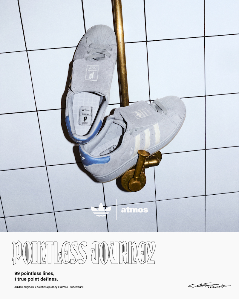 4月25日発売｜常田大希が主宰するPOINTLESS JOURNEYとadidas Originals × atmos によるトリプルコラボレーション