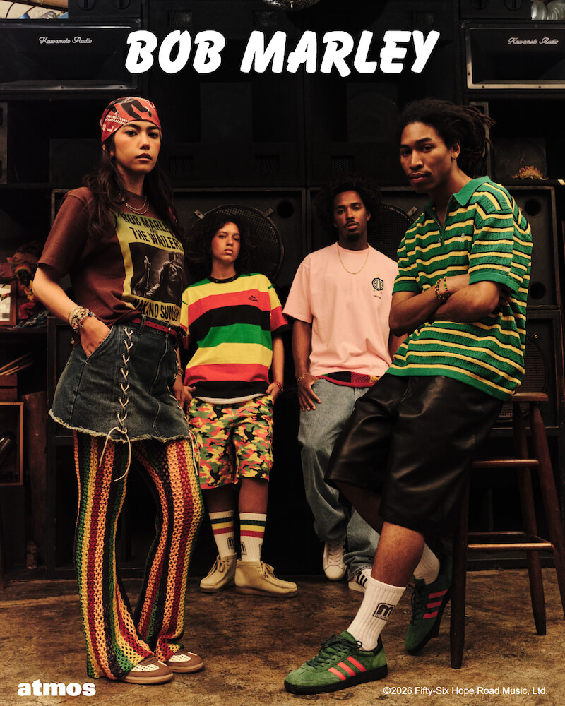 5月23日発売｜atmos x Bob Marley 2026 SS collection 待望のコラボレーション第三弾
