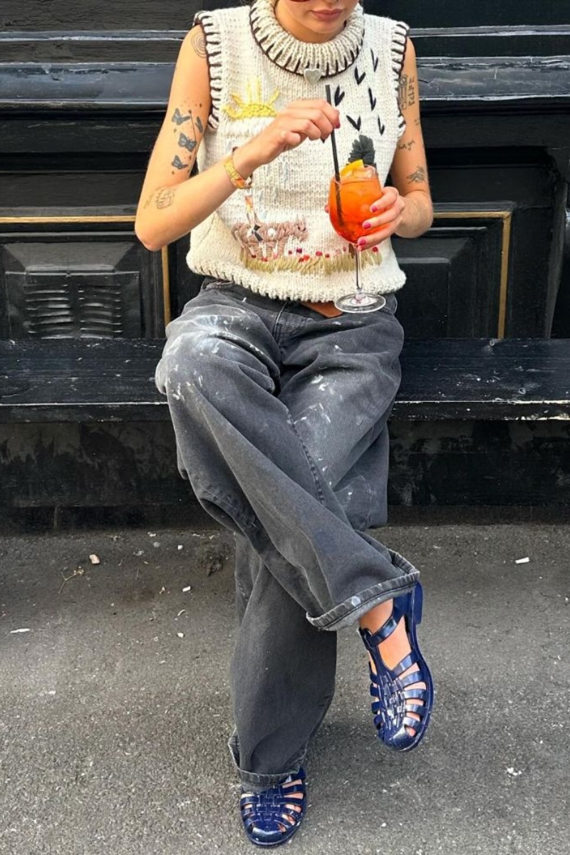 Jelly Sandals styling