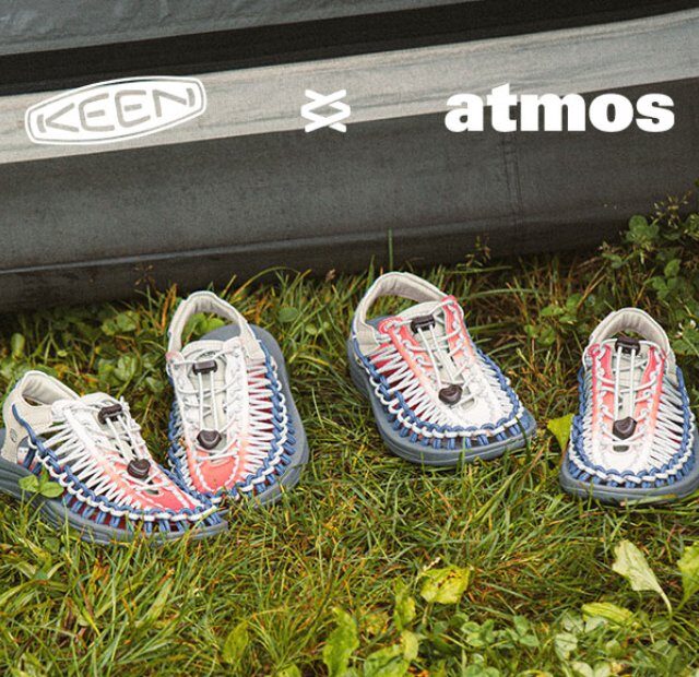 7月10日発売｜「atmos」が「KEEN」を代表するモデル『UNEEK』の別注デザイン”Akafuji“を発売