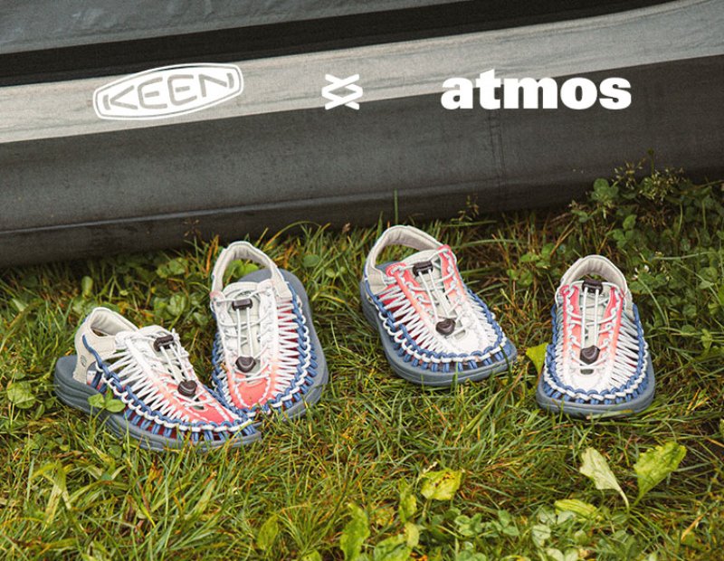 7月10日発売｜「atmos」が「KEEN」を代表するモデル『UNEEK』の別注デザイン”Akafuji“を発売