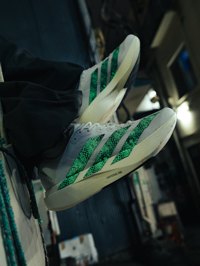 10月16日発売｜adidas Originals『ADIZERO EVO SL G-SNK』atmos別注デザインが発売